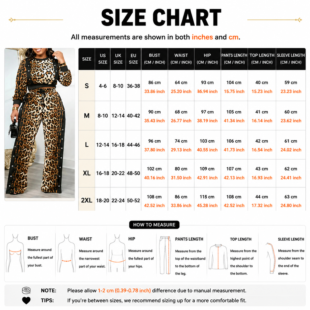 Leopard Print Two-Piece Lounge Set