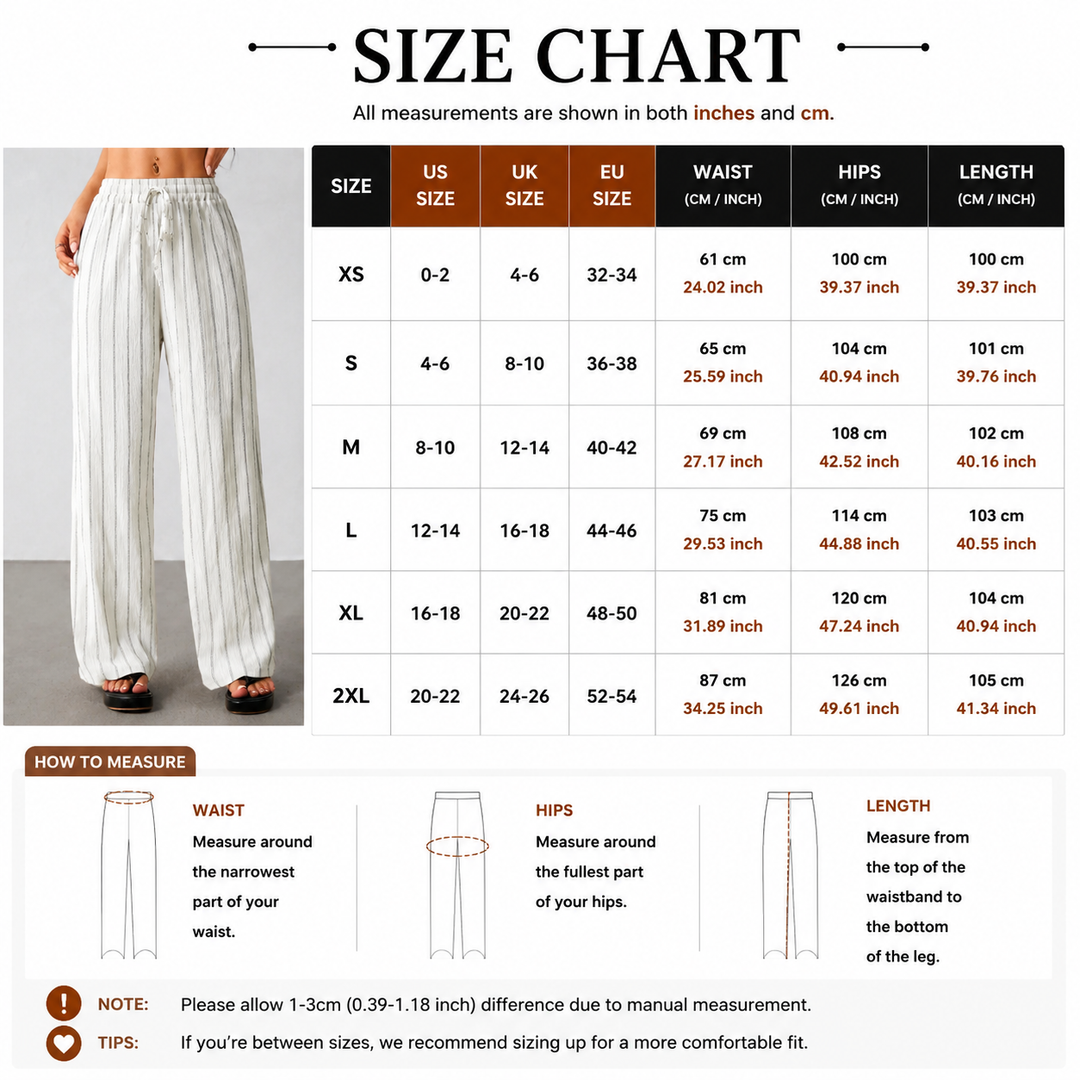 Striped Wide Leg Lounge Pants