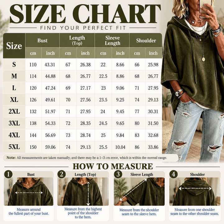 Casual Velvet Hooded Sweatshirt