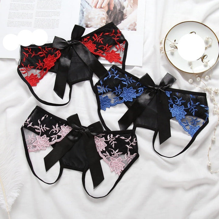 Cutout Embroidered Panties