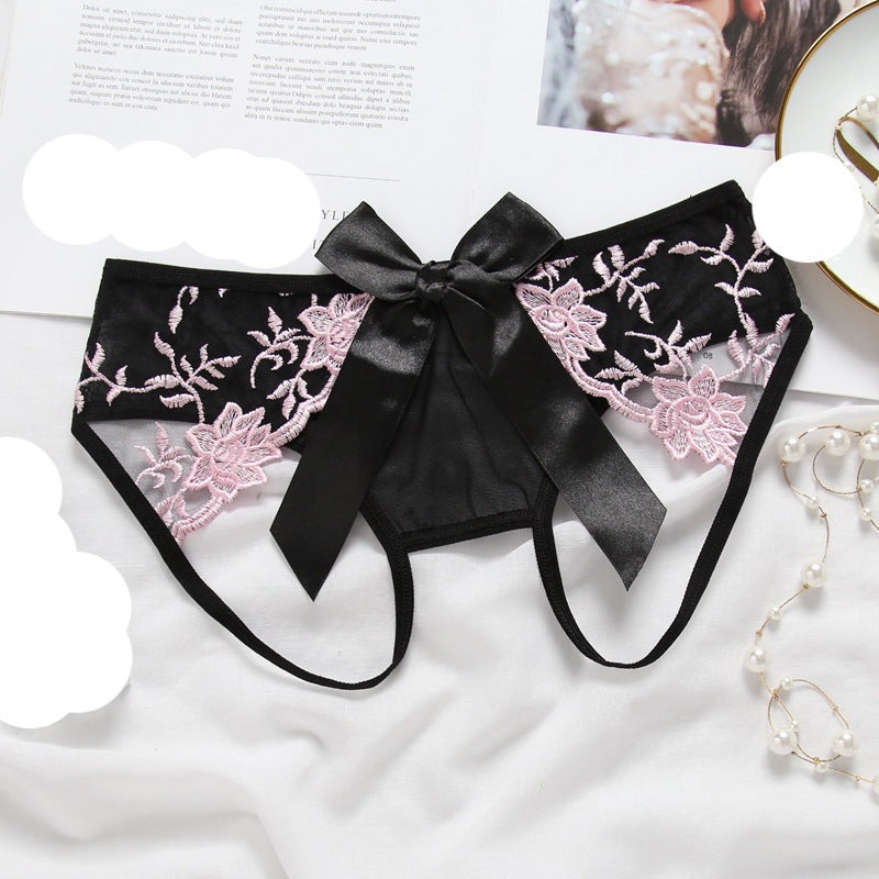 Cutout Embroidered Panties