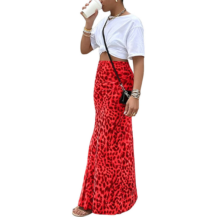 Relaxed Leopard Print Skirt