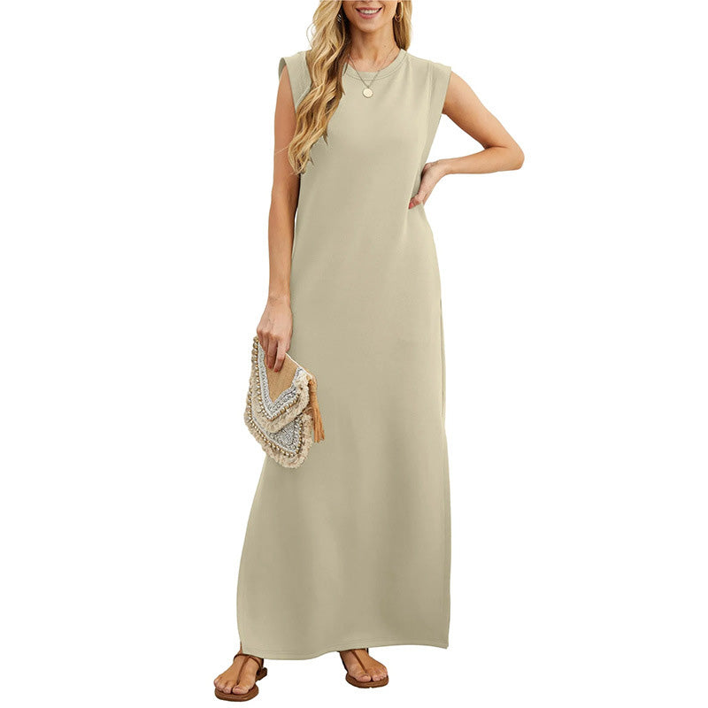 Sleeveless Pocket Maxi Dress