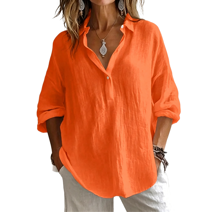 Relaxed Linen Blend Shirt