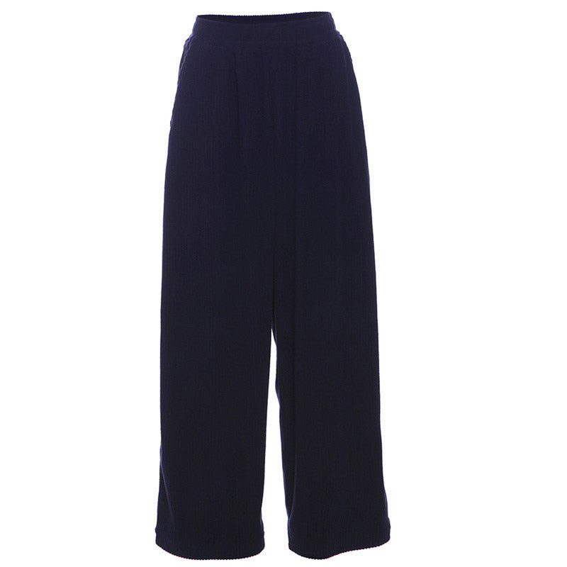 Relaxed Corduroy Wide Leg Pants