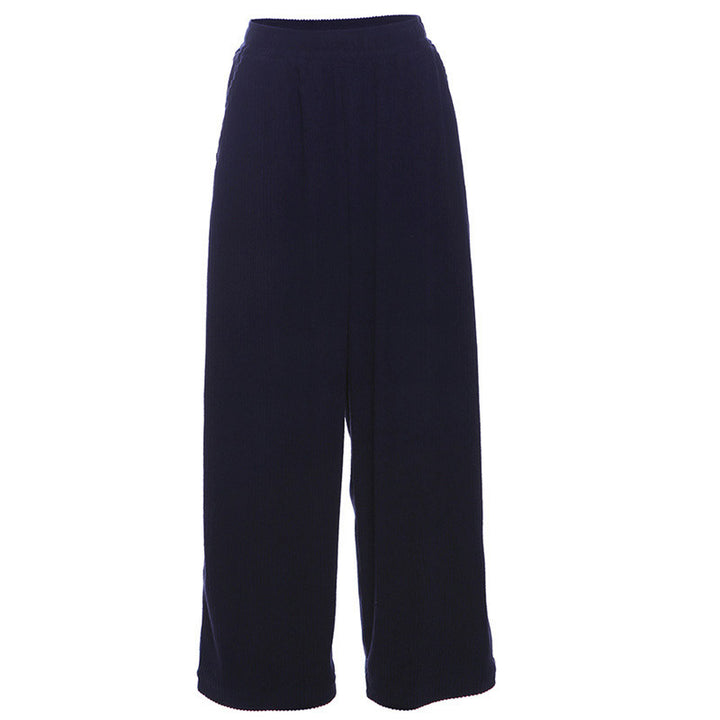 Relaxed Corduroy Wide Leg Pants
