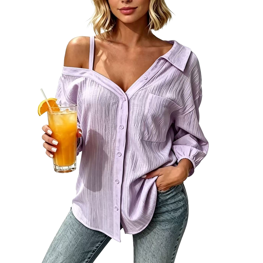 Relaxed One Shoulder Blouse
