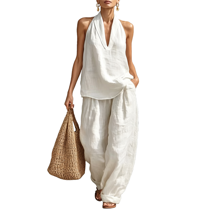 Effortless Halter Two-Piece Set