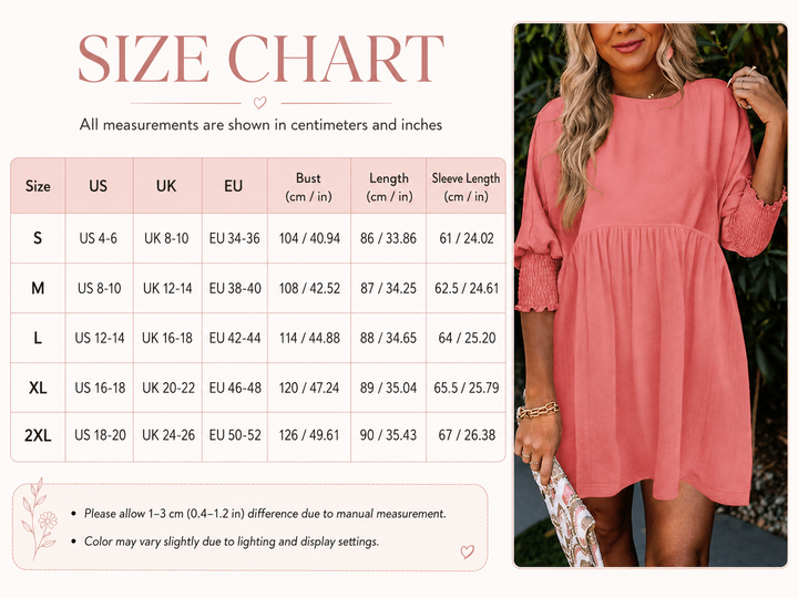 Relaxed Smock Mini Dress