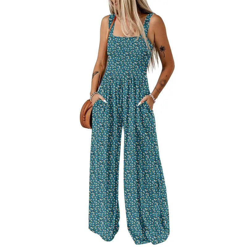 Floral Wide Leg Jumpsuit