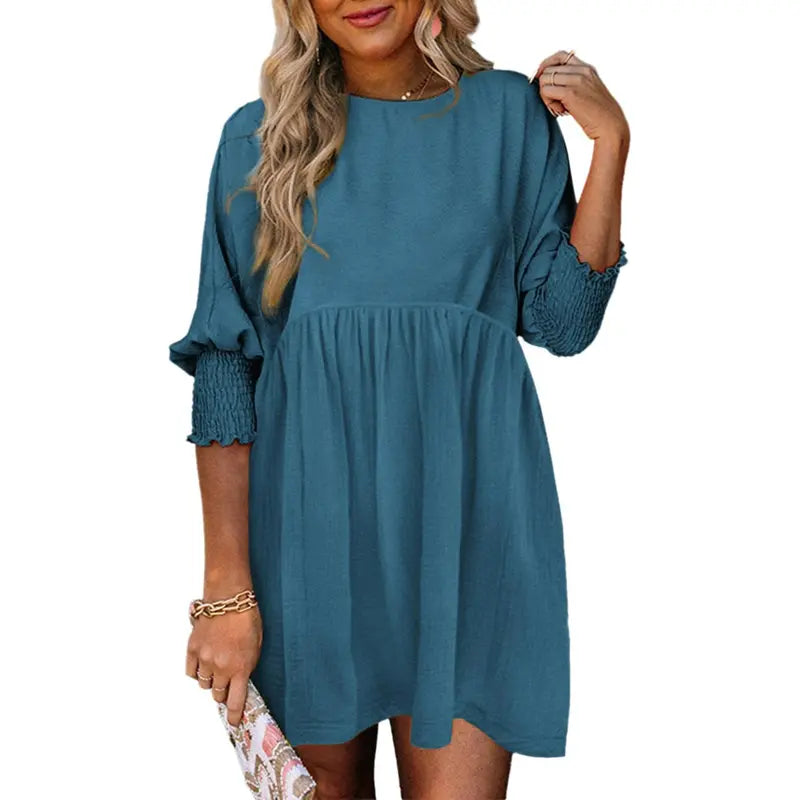 Relaxed Smock Mini Dress