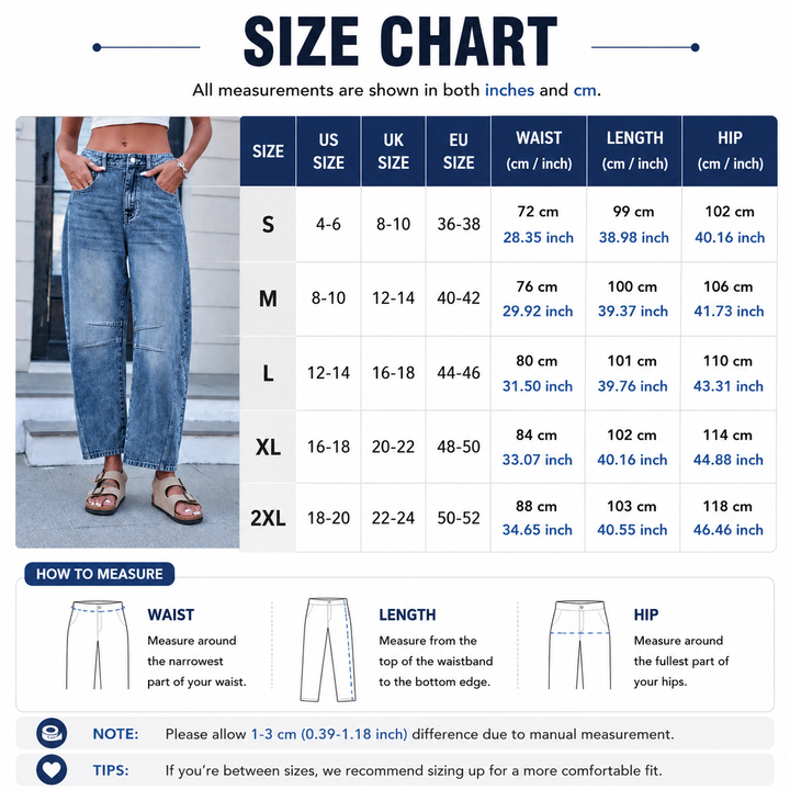 Vintage Wash Barrel Jeans