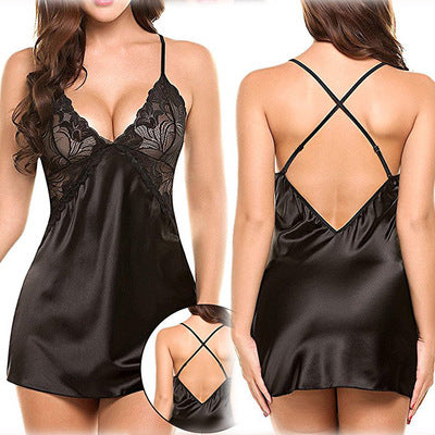 Lace and Silk Nightgown