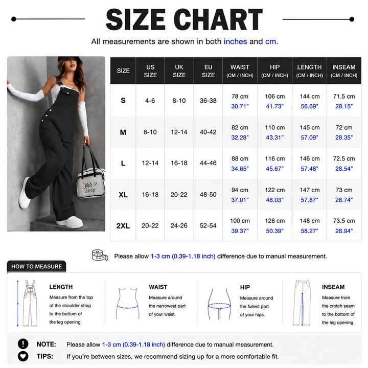 Classic Casual Bib Jumpsuit