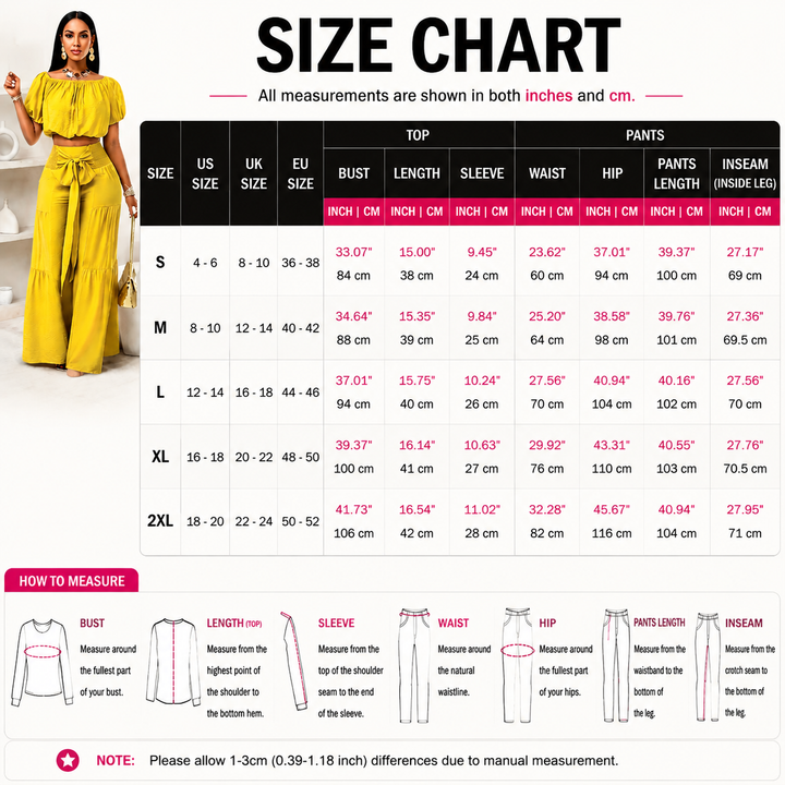 Off Shoulder Wide Leg Two Piece Set