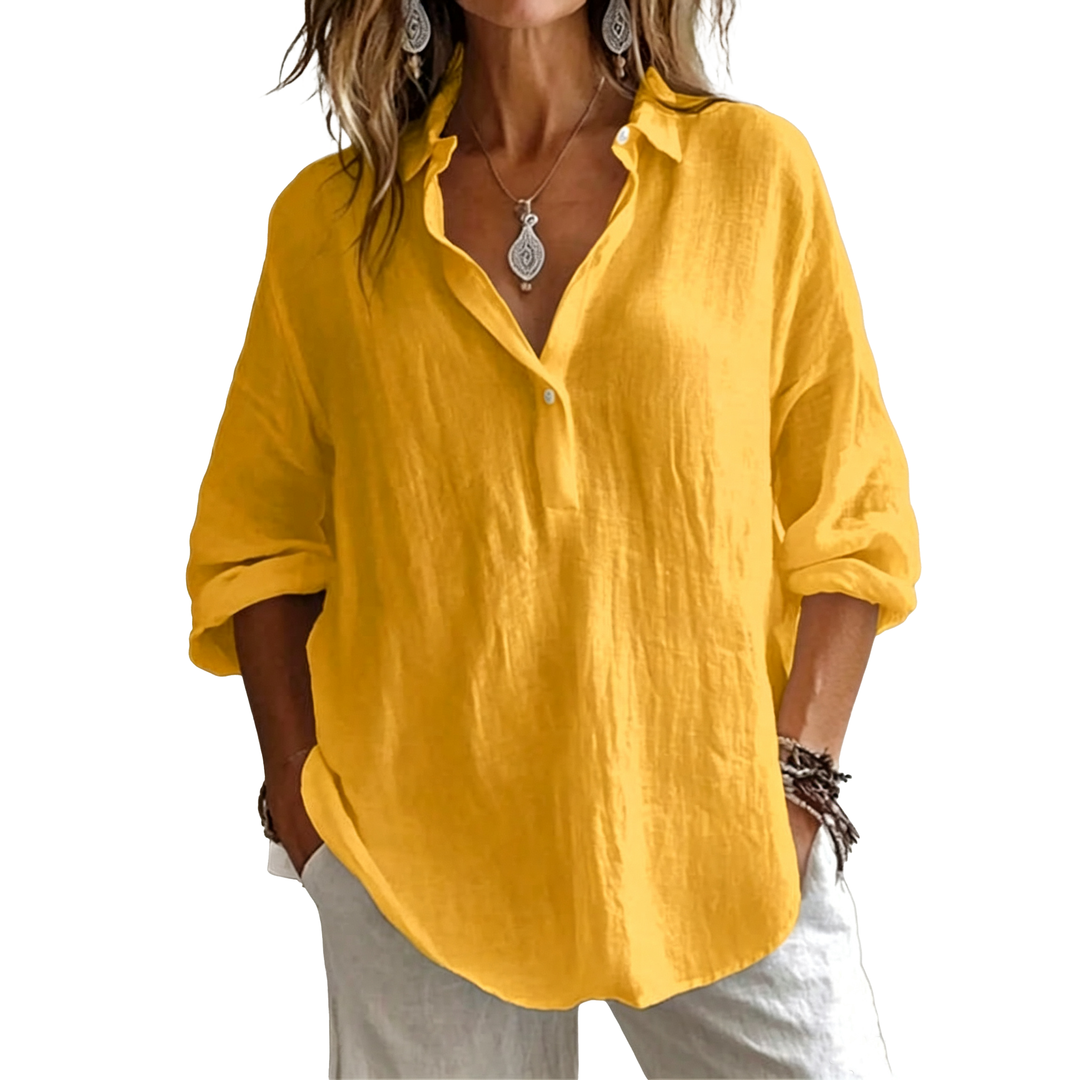 Relaxed Linen Blend Shirt
