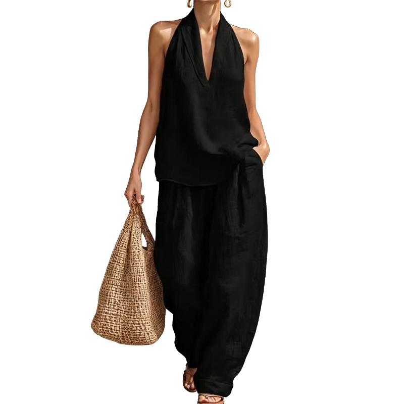 Effortless Halter Two-Piece Set