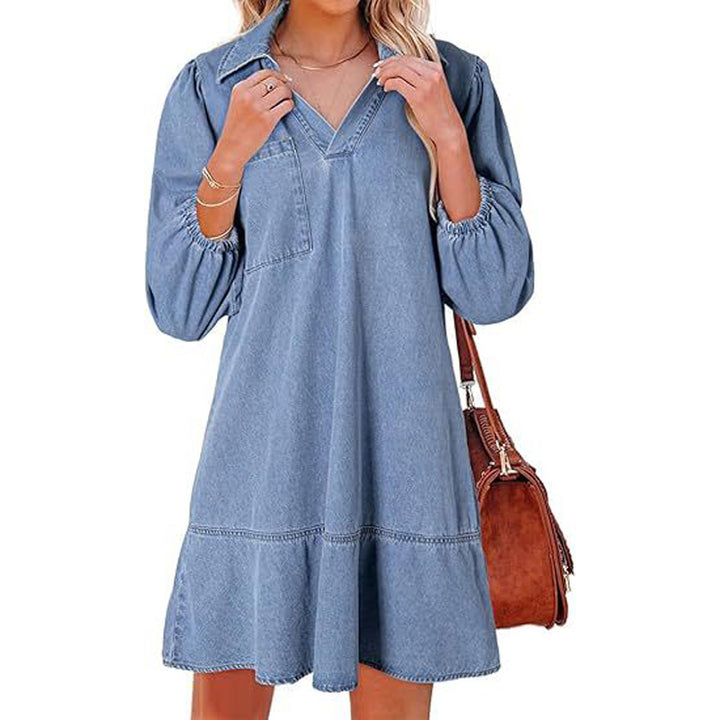 Relaxed Denim Mini Dress