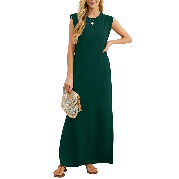 Sleeveless Pocket Maxi Dress