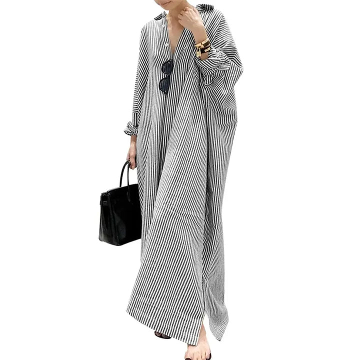 Striped Relaxed Maxi Dress