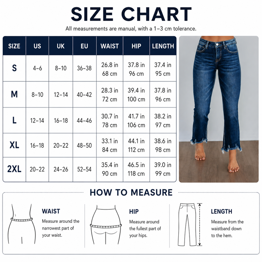Cropped Straight Leg Jeans