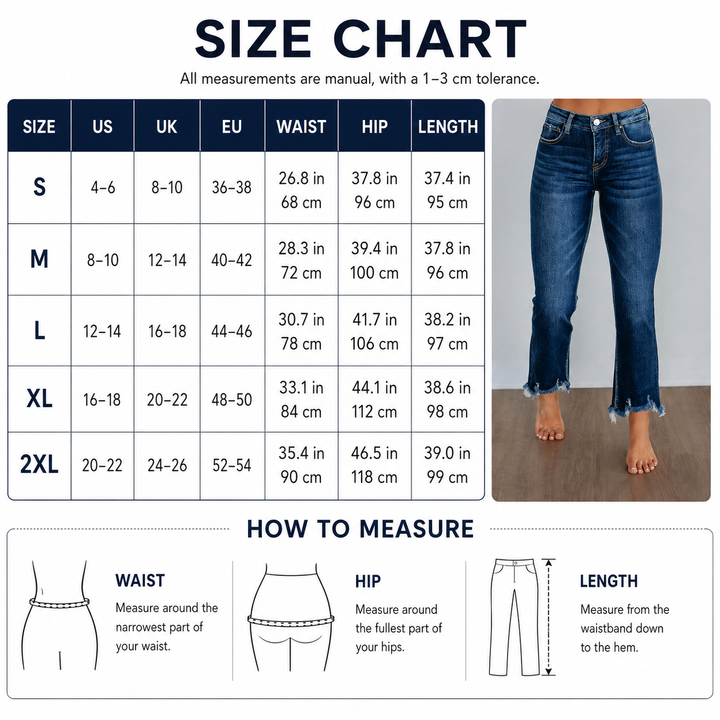 Cropped Straight Leg Jeans