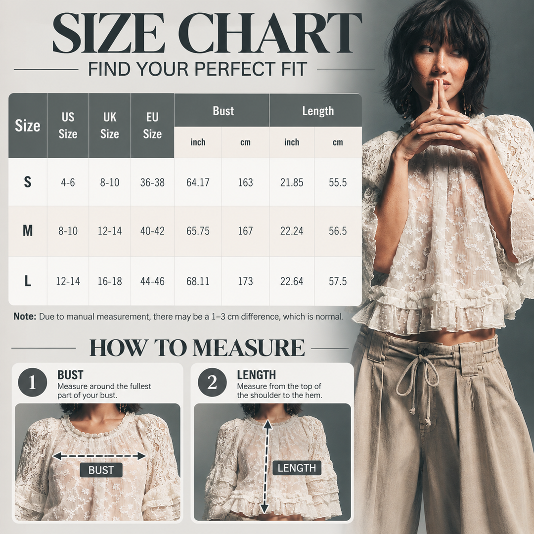 Lace Ruffle Cropped Cover-Up