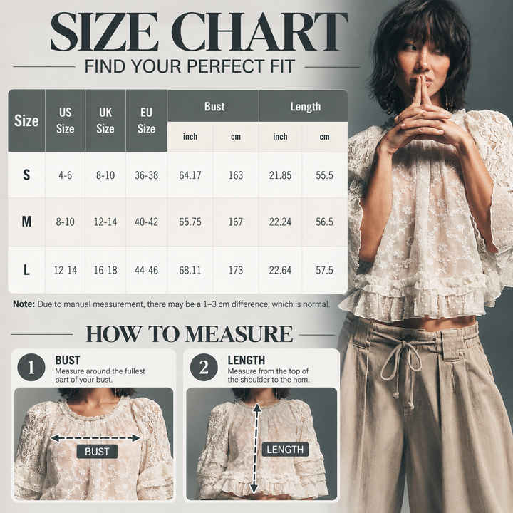 Lace Ruffle Cropped Cover-Up