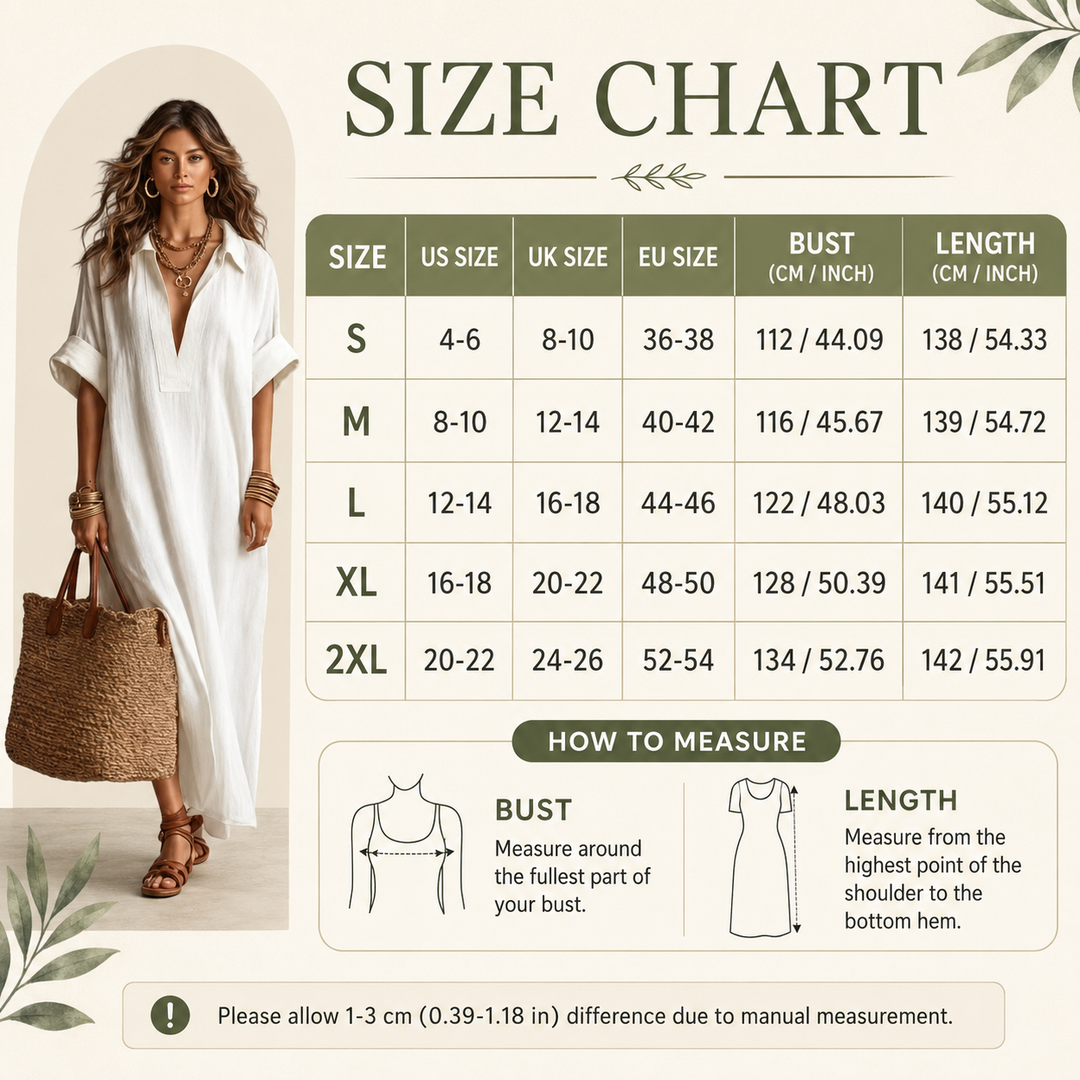 Linen Blend Maxi Shirt Dress