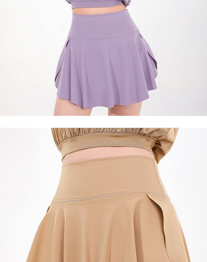 High Rise Yoga Skort with Inner Shorts