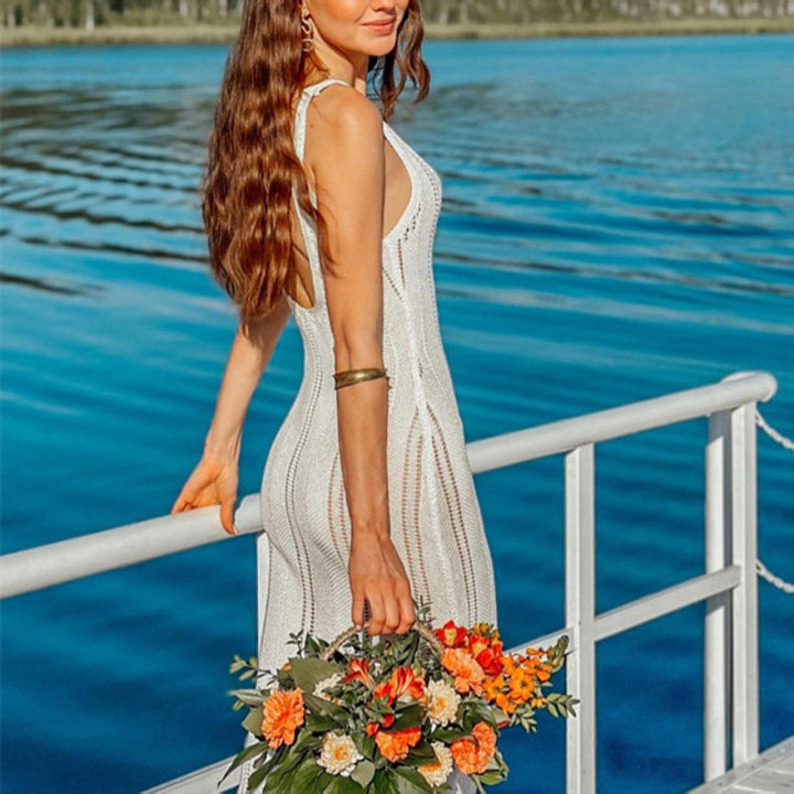 Elegant Knit Maxi Dress