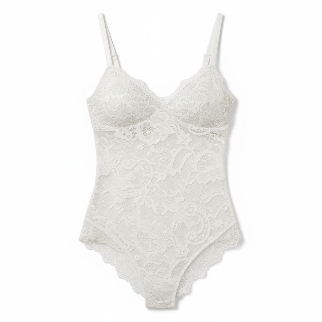 Lace Sculpting Bodysuit – Women’s Shapewear Cami One-Piece