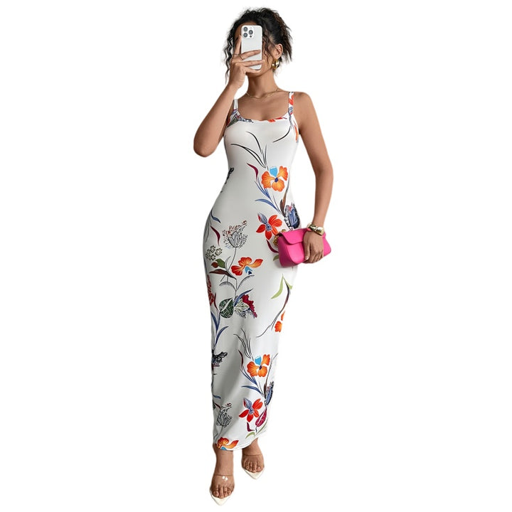 Floral Bodycon Maxi Dress
