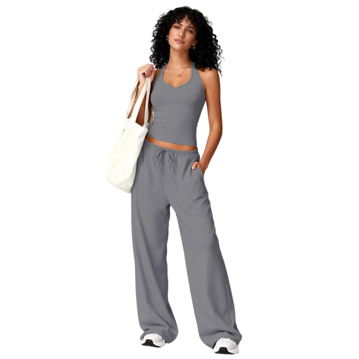 Casual Wide Leg Lounge Set