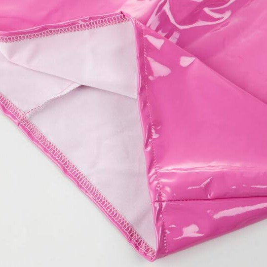 Glossy Patent Leather Mini Skirt