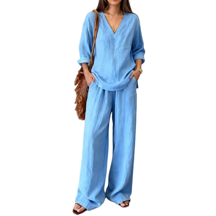 Linen Blend Lounge Set