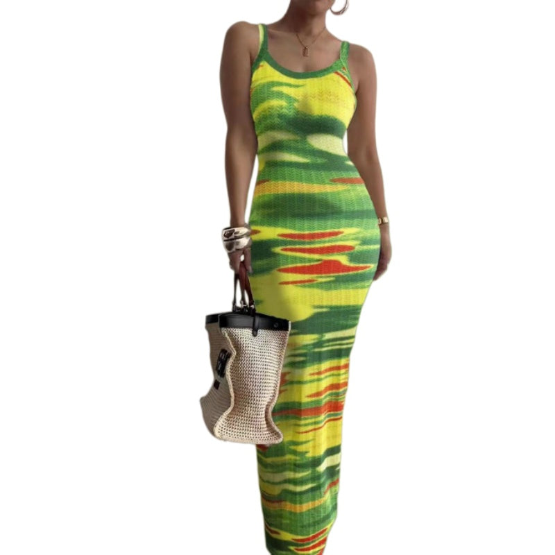 Floral Bodycon Maxi Dress