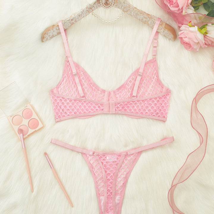 Women's Sheer Mesh Bra & Panty Set