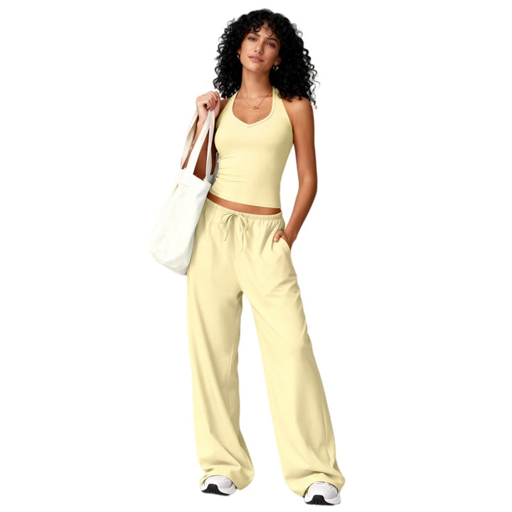 Casual Wide Leg Lounge Set