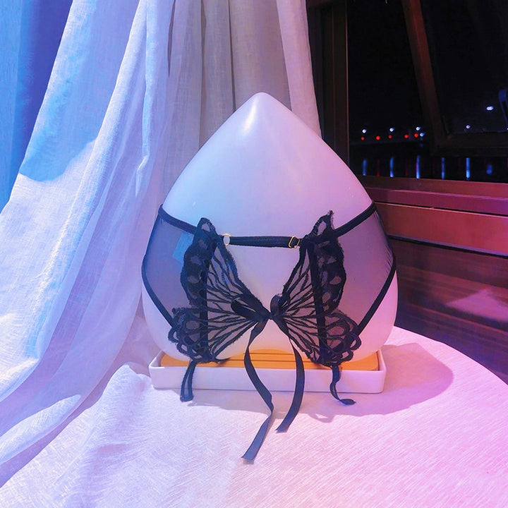 Butterfly Lace Open Back Panty