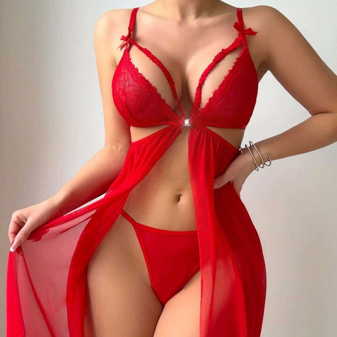 Lace Babydoll Lingerie Set