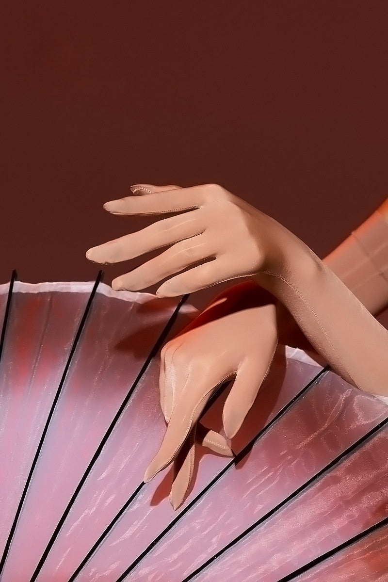 Sheer Mesh Long Gloves