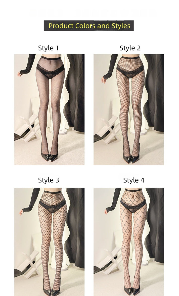 Fashion Fishnet Tights – Ripped Stretch Mesh Pantyhose