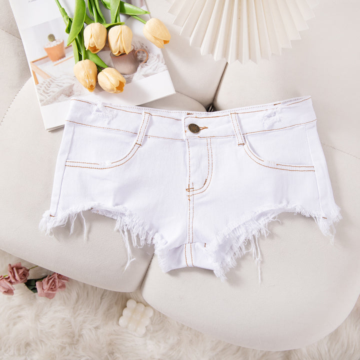 Casual Low Rise Denim Shorts
