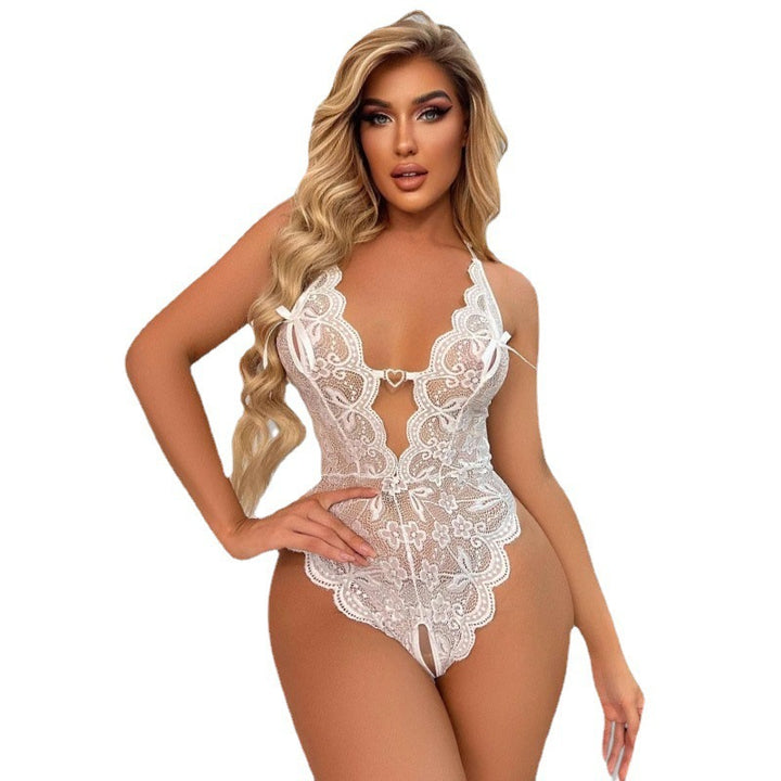 Sexy Women Lingerie Set,Deep V Neck Bodysuit Lace Nightie One Piece Nightgown Lingerie Underwear