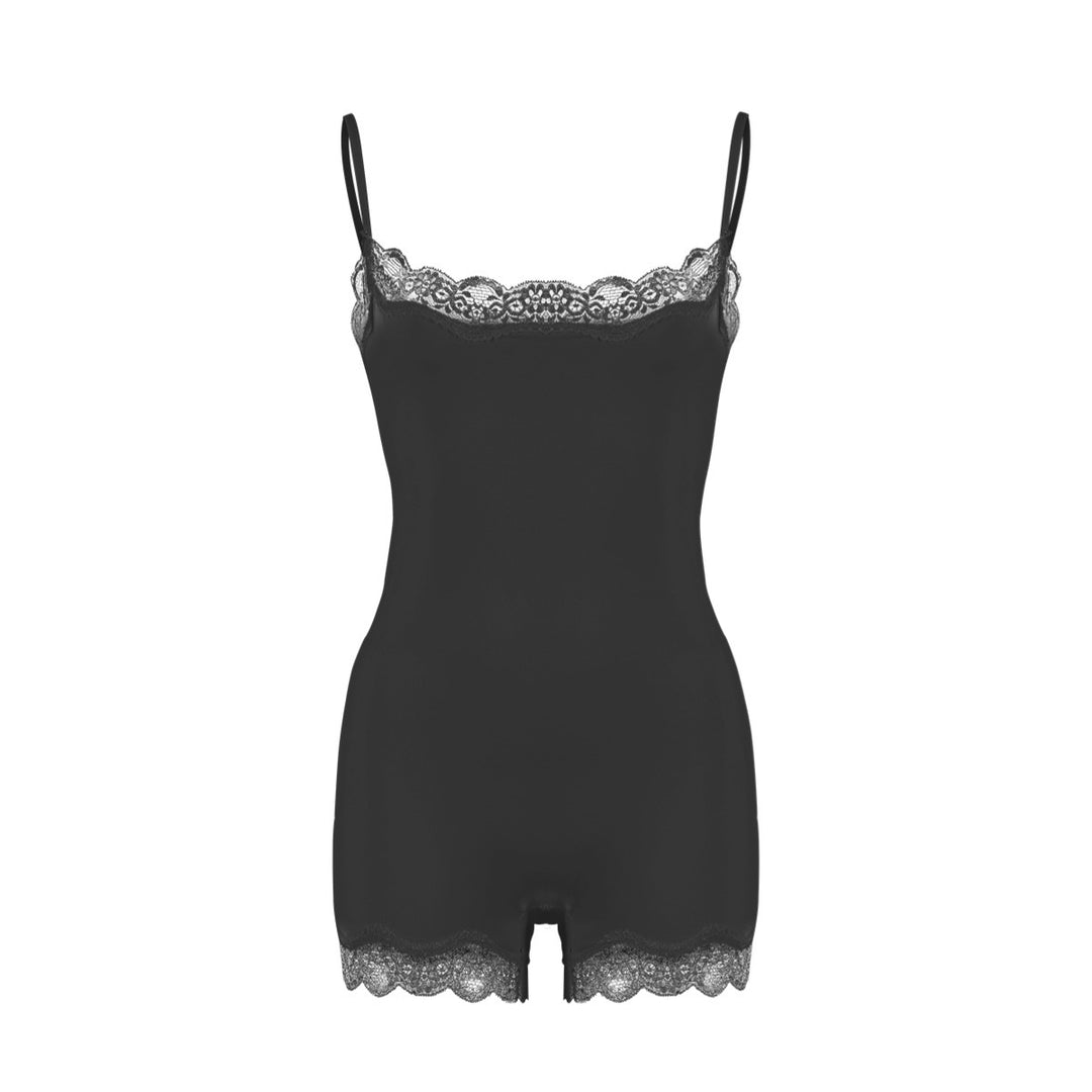 Lace Trim Sculpting Bodysuit – Premium Slim Fit Cami Shapewear for Women