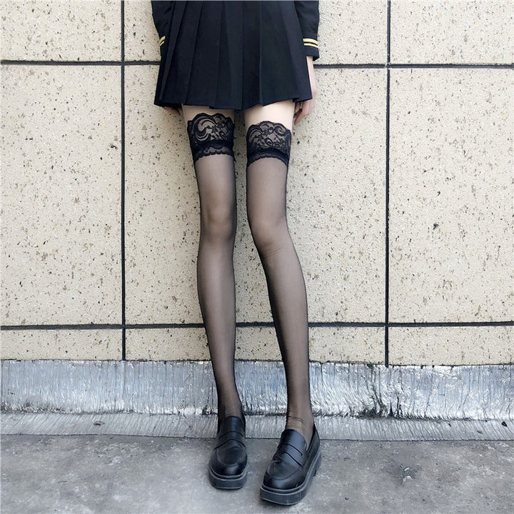 Lace and Lace Knee High Socks