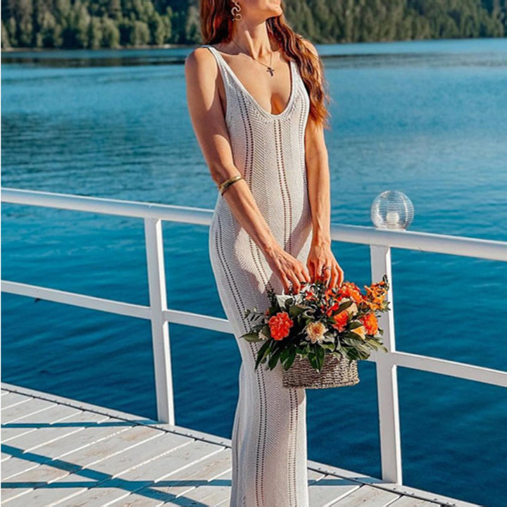 Elegant Knit Maxi Dress