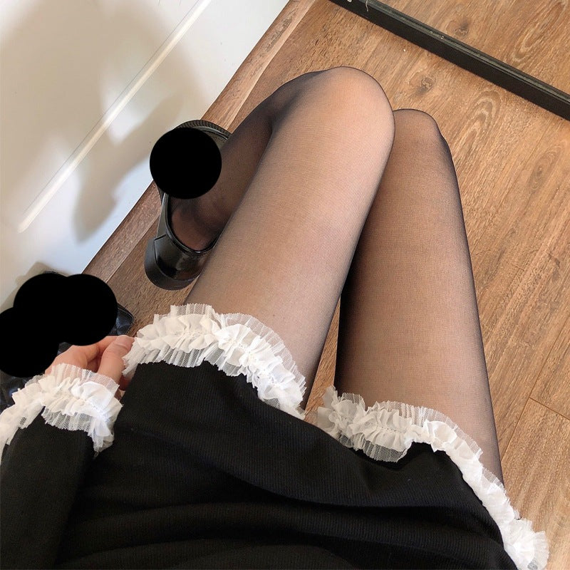 Thin black stockings