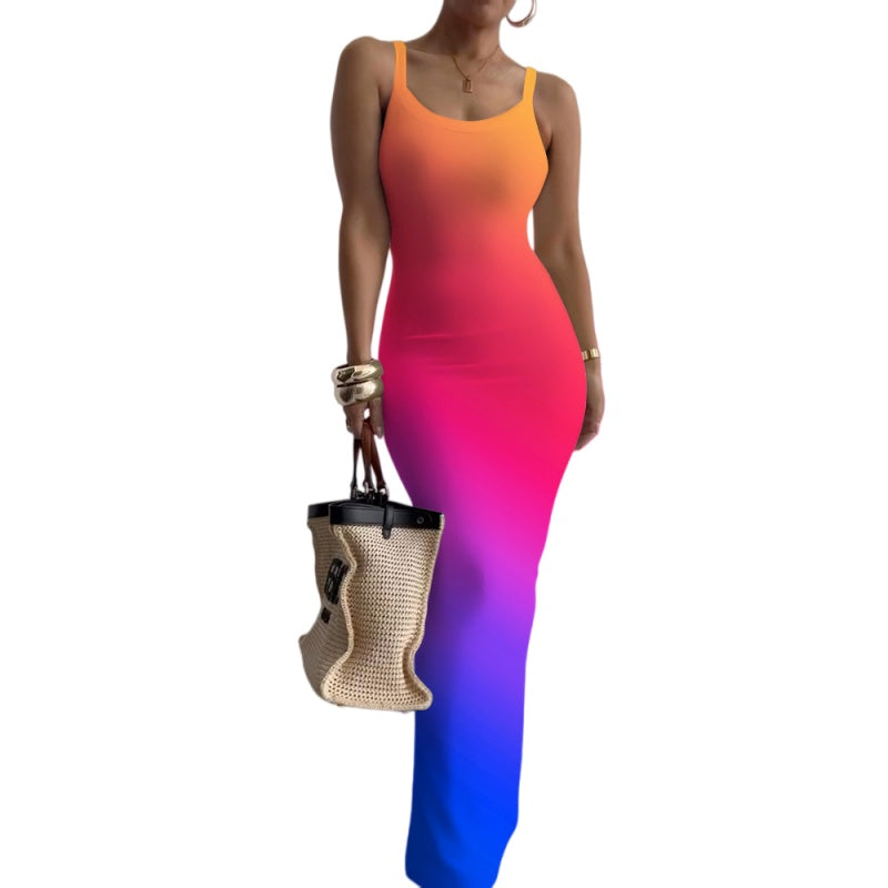 Floral Bodycon Maxi Dress